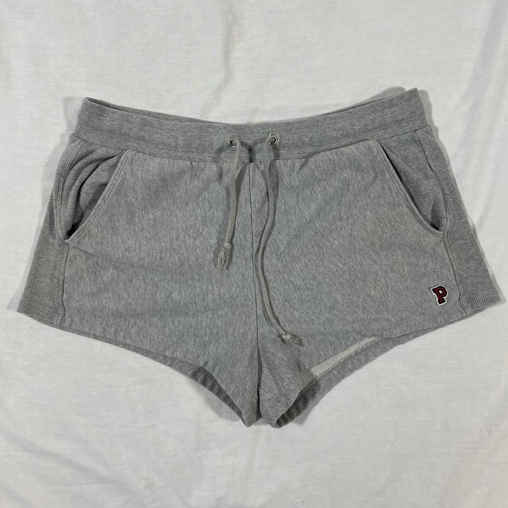 PINK Victoria's Secret grey comfy shorts size large y2k comfy preppy sporty